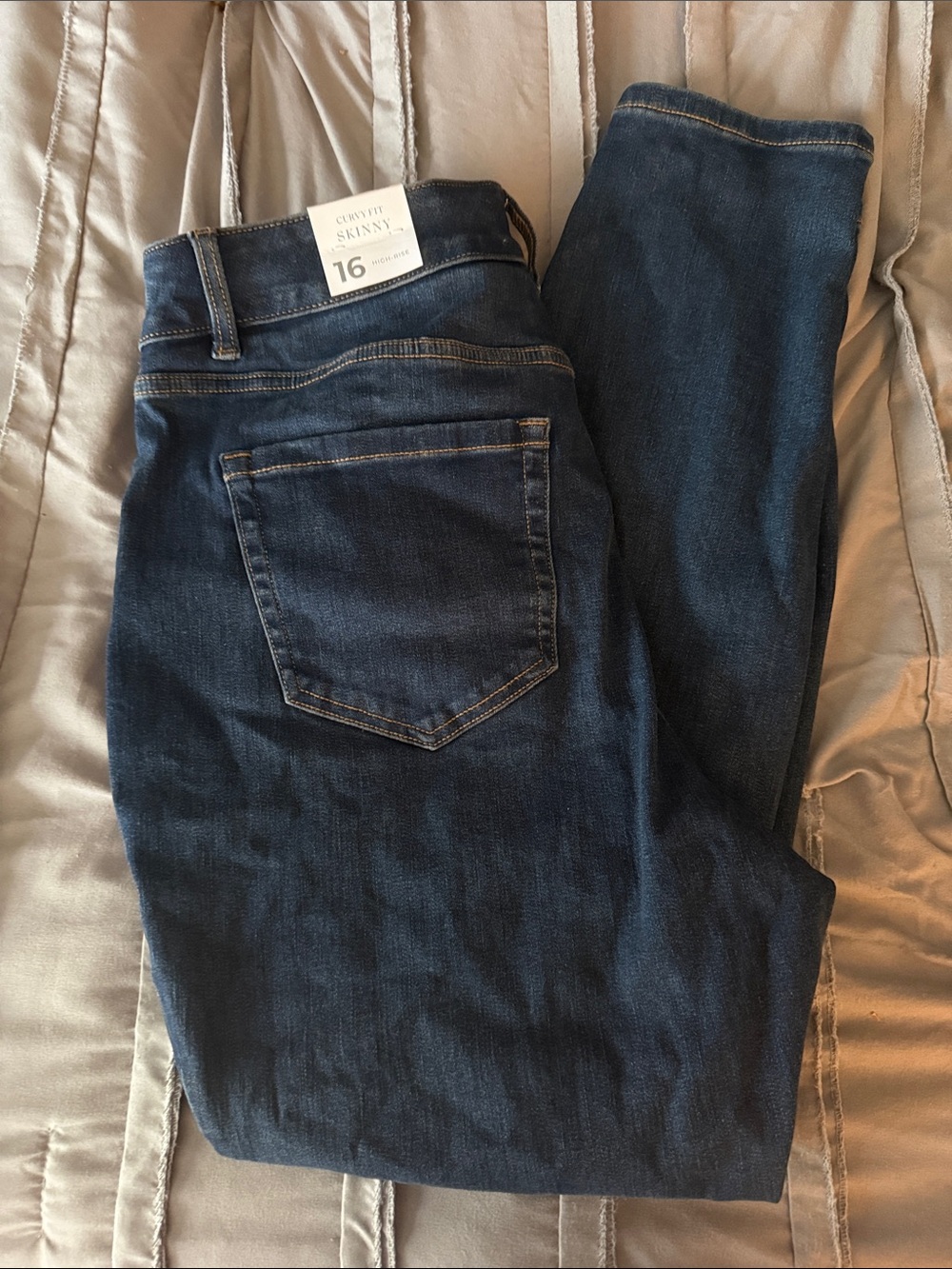 Lane Bryant Dark Blue Skinny Jeans